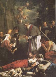 St Macaire of Ghent Tending the Plague-Stricken (mk05), OOST, Jacob van, the Younger
